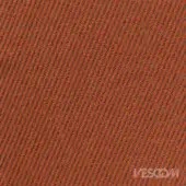 Rosso red woven fabric texture with diagonal ribbing, charcoal gray threads, matte finish, and visible “VESCOM” watermark.